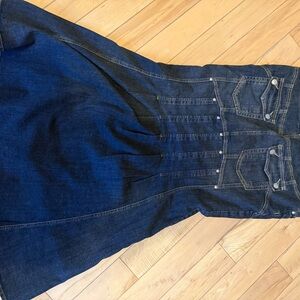 Vintage Bisou Bisou Dark Blue Denim skirt